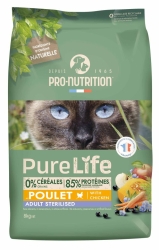 Pure Life for cats STERILIZED с пиле - Пълноценна храна за кастрирани пораснали котки на възраст над 1 г., 2кг.