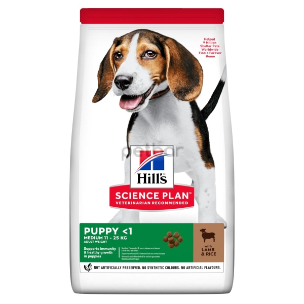  Hills SP Dog Puppy Medium L&R 11+3кг
