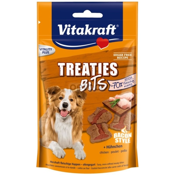 Vitakraft TREATIES BITS - сочни хапки с пилешко месо