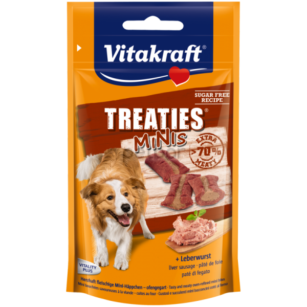 Vitakraft TREATIES MINIS - Сочни хапки с лебервурст