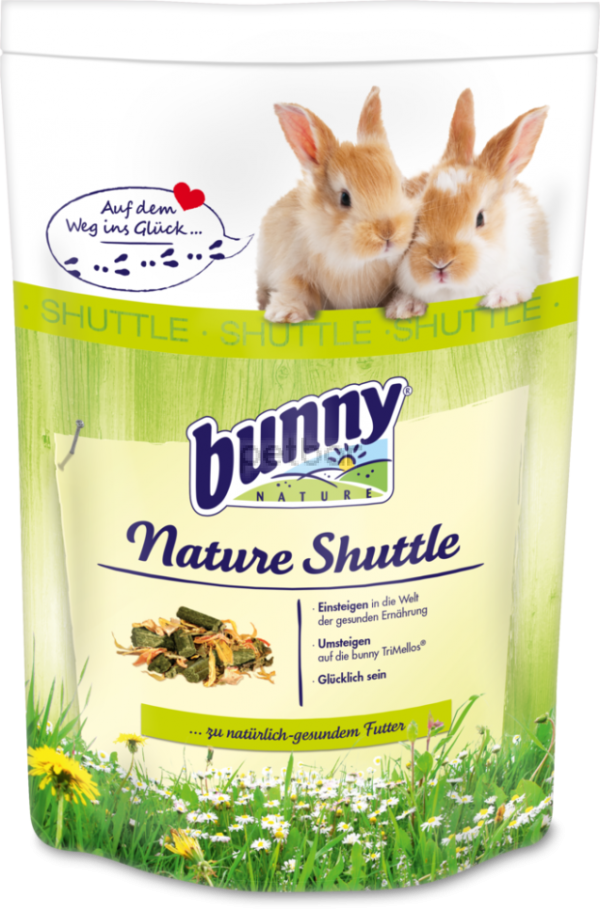 Bunny Nature - Храна за зайчета след 6-ия месец - bunny BASIC 750 g + Nature Shuttle 600 g