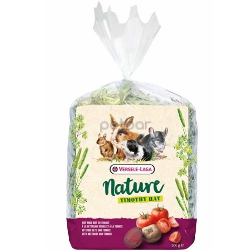 Versele - Laga - Nature Timothy Hay beetroot & tomato - Сено Ливадна тимотейка, обогатено с цвекло и домат 500 гр.