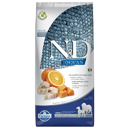 N&D OCEAN Adult Medim / Maxi - 2,5 кг.