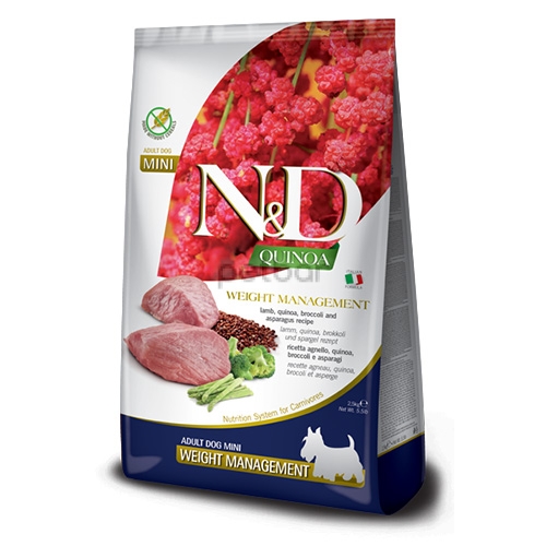 N&D QUINOA Weight Management Mini adult 800 гр.