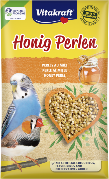 Vitakraft Perlen - Витамини за вълнисти папагали с мед 20гр.