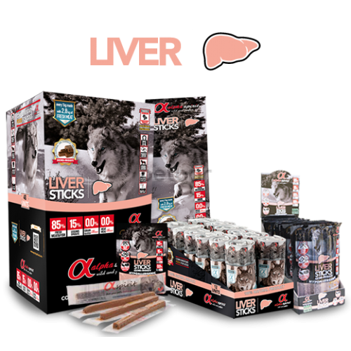  Alpha Spirit - Liver Stick - Пръчици с черен дроб, 4 бр. 