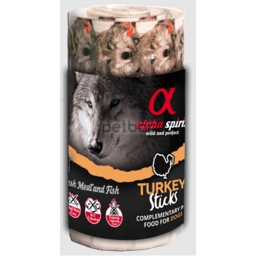 Alpha Spirit Sticks - Пръчици с пуешко месо, 16 бр.