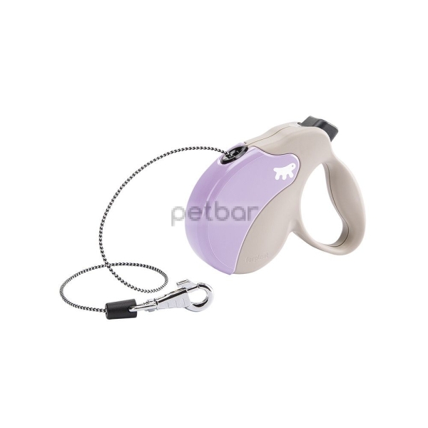 Ferplast AMIGO MINI BEIGE-VIOLET - Автоматичен повод, въже 3 м / мах 12 кг.