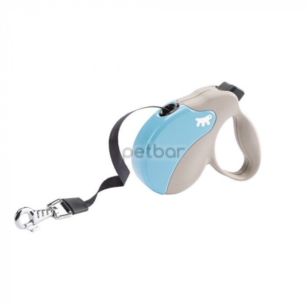 Ferplast Amigo Tape Mini BEIGE-BLUE - Автоматичен повод с лента, 3 м / max 12 кг.
