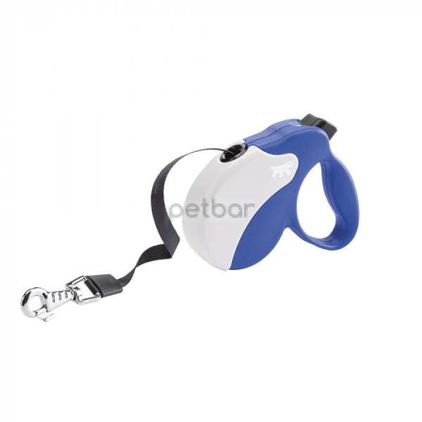 Ferplast Amigo Tape S BLUE-WHITE - Автоматичен повод с лента, 5 м / max 15 кг.