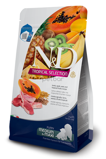   N&D TROPICAL DOG PUPPY LAMB MED&MAXI 2 KG