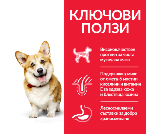 Hills SP Dog Adult Small&Mini 1,5кг - полци