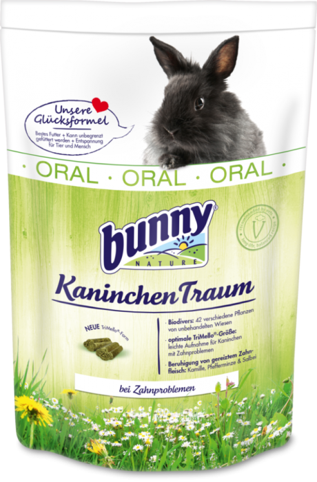 Bunny Nature ORAL - Храна за декоративни зайчета с дентални проблеми, след 6-ия месец 1,5 кг.