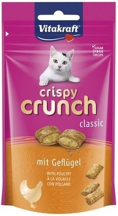 Vitakraft CRISPY CRUNCH - Лакомства за котки с птиче месо, 60 гр.