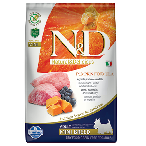 N&D Pumpkin Mini Adult Lamb & Blueberry - 800 гр.