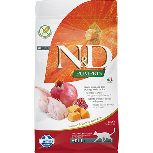 N&D CAT Quail&Pomegranate, 1.5 кг.