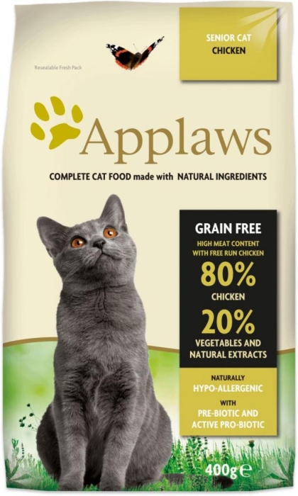 Applaws Senior Chicken - Суха храна с 80% Пиле, подходяща за възрастни котки над 10 г., 2 кг.