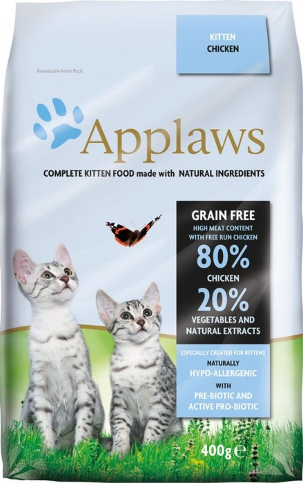 Applaws Kitten Chicken - Суха храна за котета до 1г., бременни и кърмещи котки с 80% пиле, 7.5 кг.