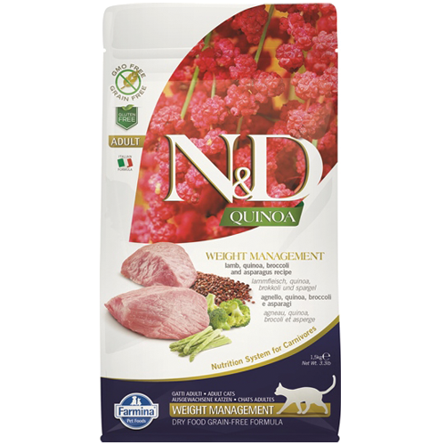 N&D CAT QUINOA Weight Management, 5 кг.