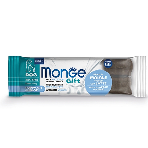 Monge Gift Meat Bars Puppy/Junior Dog – Барчета за подратсващи кученца със свинско, 40 гр.