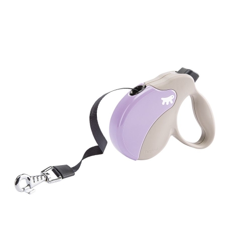 Ferplast Amigo Tape Mini BEIGE-VIOLET - Автоматичен повод с лента, 3 м / max 12 кг.