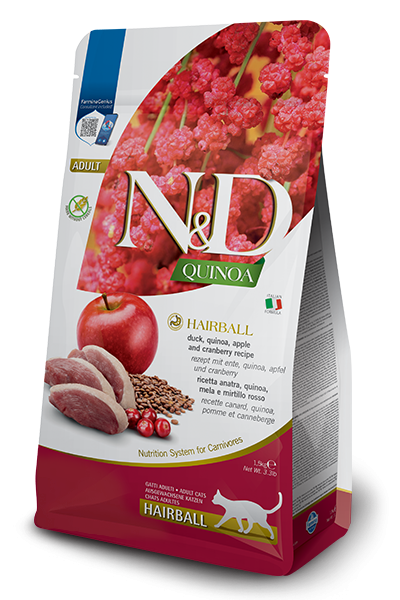 N&D QUINOA CAT HAIRBALL ADULT 0.300 KG