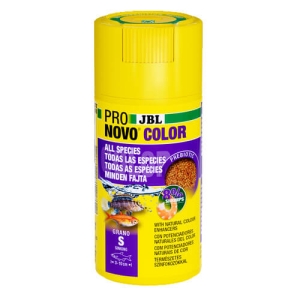 JBL PRONOVO COLOR GRANO S 100ml - Храна за подсилване на цветовете на декоративните рибки от 3-10 см - гранули