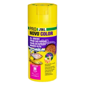 JBL PRONOVO COLOR GRANO M 250ml - Храна за подсилване на цветовете на декоративните рибки от 8-20 см - гранули