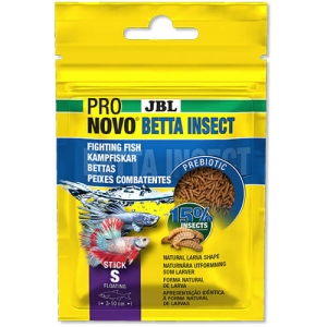 JBL PRONOVO BETTA INSECT STICK S 20ml - Храна под формата на пръчици за бойни рибки (Бета) с размер 3-10 см.