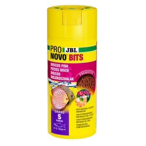 JBL PRONOVO BITS GRANO S 250ml- Храна, на гранули, за аквариумни риби, за дискуси с дължина 3 – 10 см.