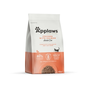 applaws храна за котка с пиле и сьомга 400 гр